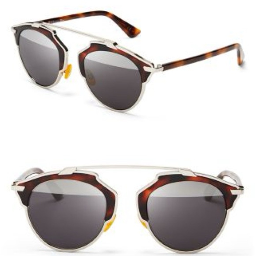Dior So Real Split Lens Mirrored Sunglasses